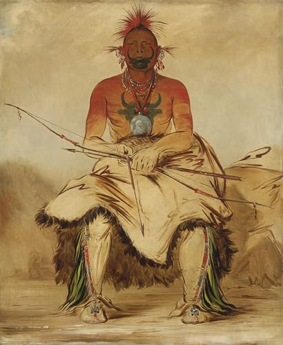 Lienzo George Catlin Grand Pawnee para decorar un salon elegante con pintura famosa
