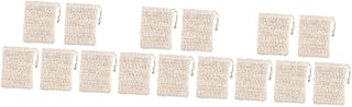 NOLITOY 15 Peças Saco De Espuma De Sabão Sabonete Esfoliante Bolsa De Sabão Com Cordão Bolsa De Sabão De Malha Rede De Espuma De Sabão Sabonetes Naturais Bucha De Banho Saco Protetor De