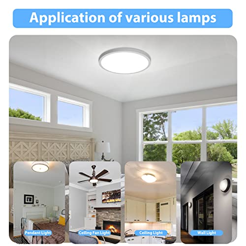 Temgin 2 Pack 5In 24W Dimmable Led Engine Retrofit Kit For Ceiling Fan Lamp Replacement With 2200Lm - Choose From 3Cct(3000K/4000K/5000K) For A Customized Lighting Experience, Etl Listed #TOP3