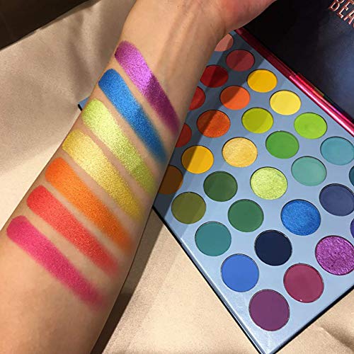 [Valentine`s Day Gift] Color Fusion Eyeshadow Palette Highly Pigmented 39 Shades Matte And Shimmers Makeup Palette, Blendable Waterproof Eye Shadow, Cruelty- Free Makeup Pallet, Full Face Eye Make Up Colorful Color Play #TOP5