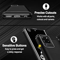 ivoler Silikon Hülle für Samsung Galaxy S20 Ultra 5G, [Militärischer Schutz] Stoßfest Handyhülle, Dünne Weiche Flexible TPU Kratzfest Schutzhülle Anti-Fingerabdruck Case Cover, Schwarz – Ansicht 5
