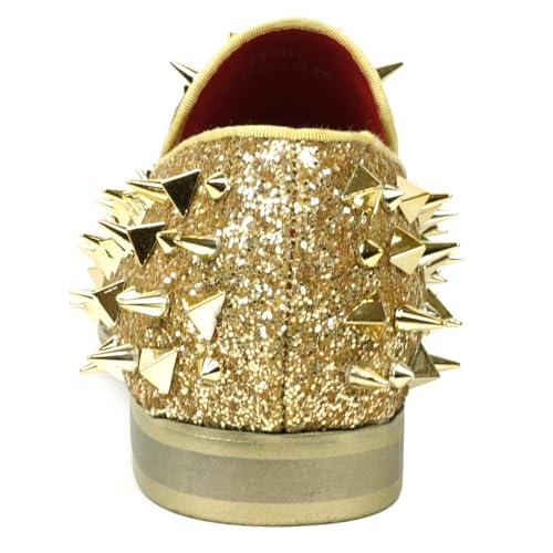 FI-7517 Glitter Multi Size Spikes Slip on Loafer3