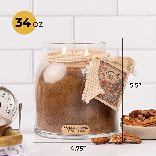 Acheerfulgiverpralinecaramelstickybuns34ozpapascentedcandlejarkeepersofthelight155hoursofburntimecandlesgiftsforwomen Urban Country Home Decor A cheerful giver praline caramel sticky buns 34oz papa scented candle jar keepers of the light 155 hours of burn time candles gifts for women urban country home decor