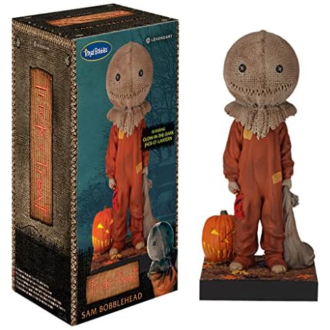 Royal Bobbles Trick 'R Treat Sam Glow-in-The-Dark Bobblehead, Premium Polyresin Lifelike Figure, Unique Serial Number, Exquisite Detail Cover