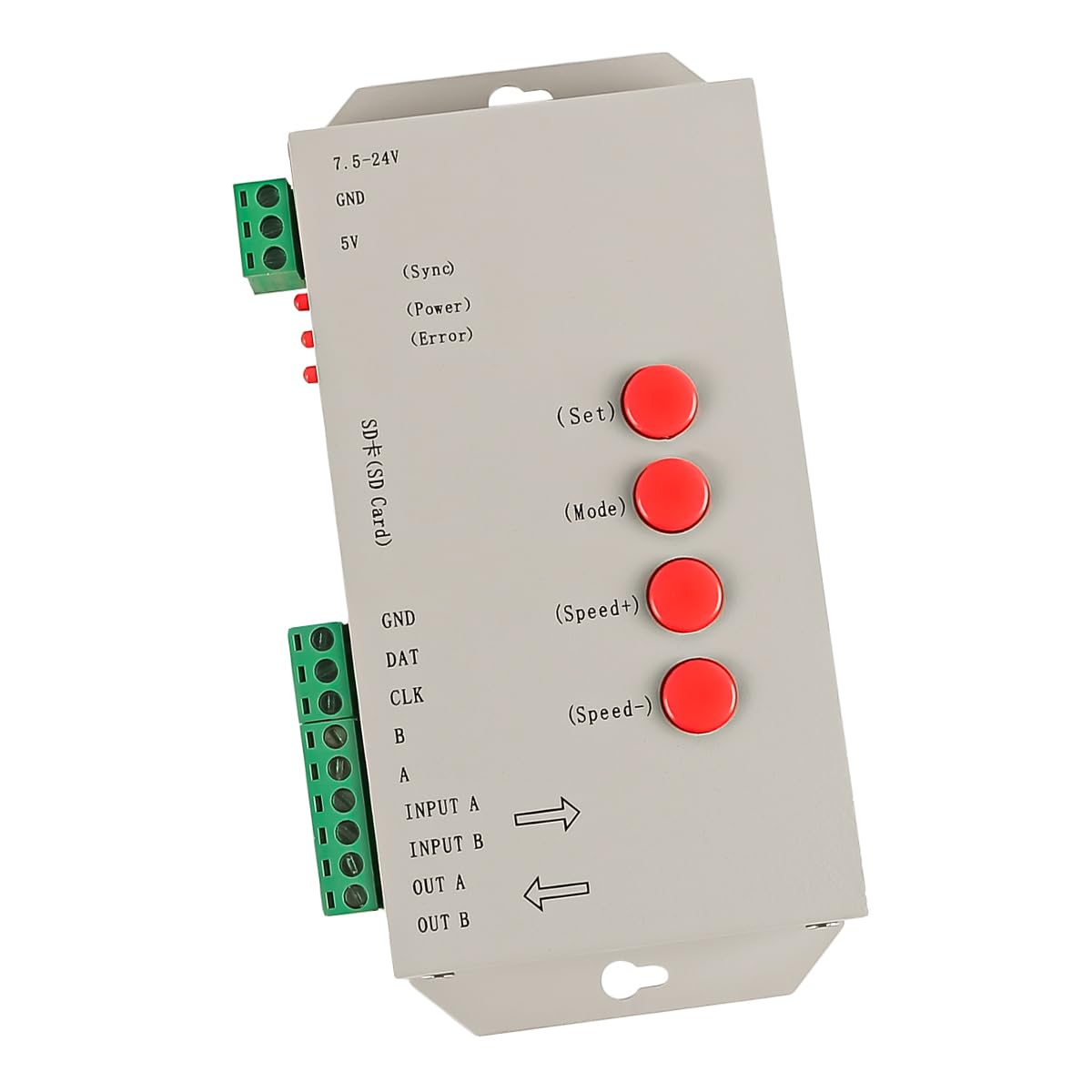 Laroal T1000S RGB Full Color Programmable Pixel Controller DMX512 SD Card DC5V -24V for Light Strip - Image 3