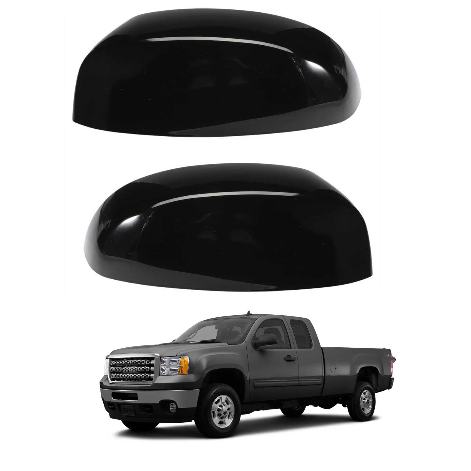 Capuchon de rétroviseur droit GMC Sierra 3500 HD 2008-2013 coque de rechange latérale ABS noir