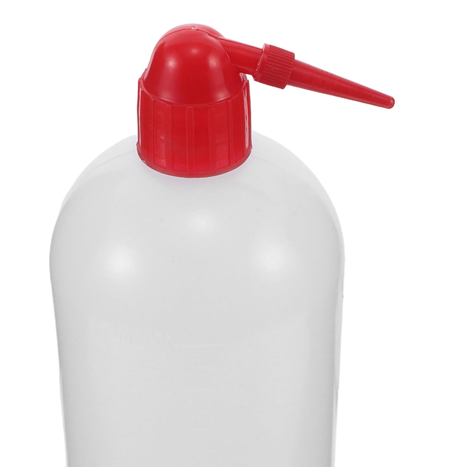 6 Stück Pack Kunststoff Labor Spritzflaschen 1000 ml mit Rotem Verschluss Schmale Öffnung Präzise Dosierflasche für Medizinische Zwecke Pflanzenbewässerung und Laborreinigung