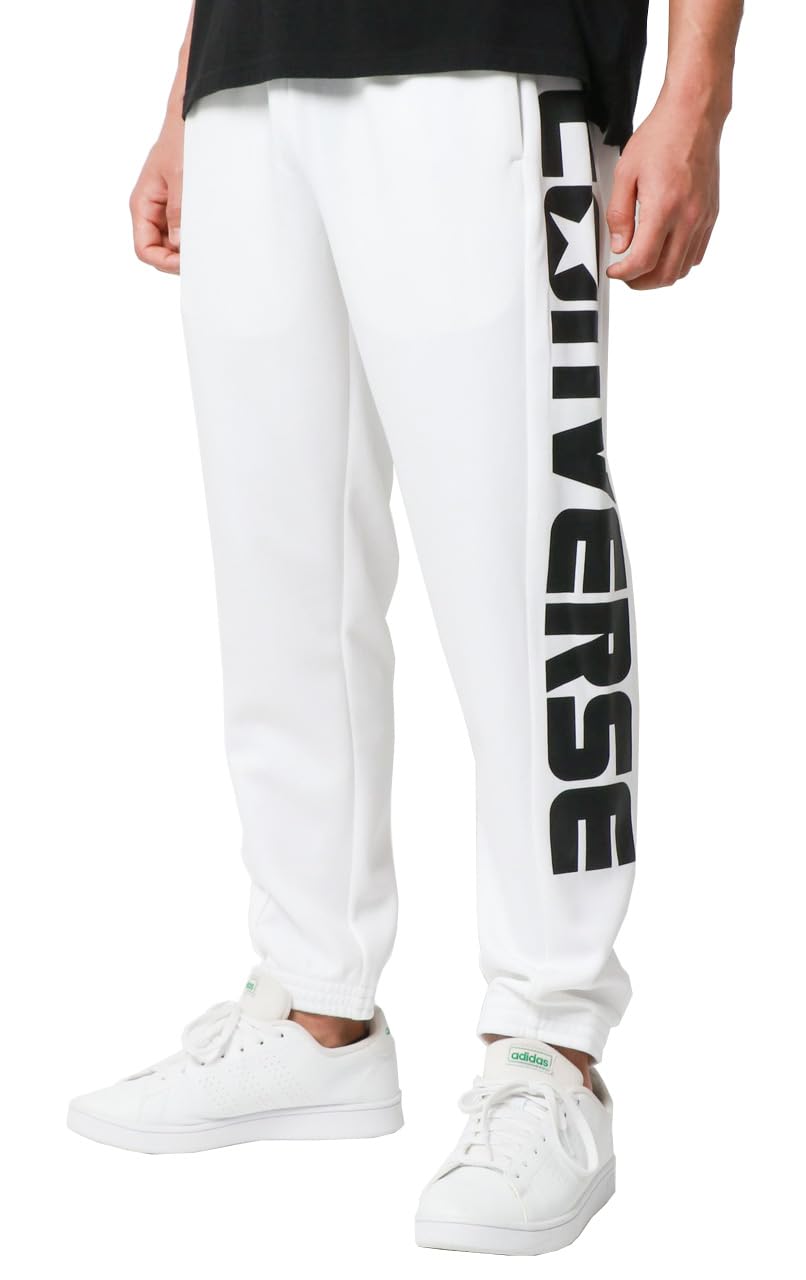 [コンバース] ジョガーパンツ メンズ トレーニングウェア ジム サイド ロゴ プリント 細身 スリム