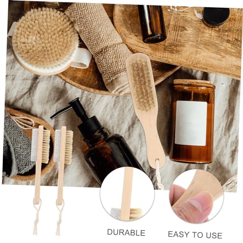 NOLITOY 2 Unidades ferramenta de esfregar esfoliante de pele morta esfregão de unhas ferramentas de