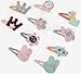 BETOY Pince à Cheveux pour Bébé Enfant Fille (10 Pièces), Fille Bébé Pinces à Cheveux Set, Accessoire Cheveux Mignon, Dessin Éléphant Lapin Girafe, Animaux pour pour Petites Filles Bébé Enfants