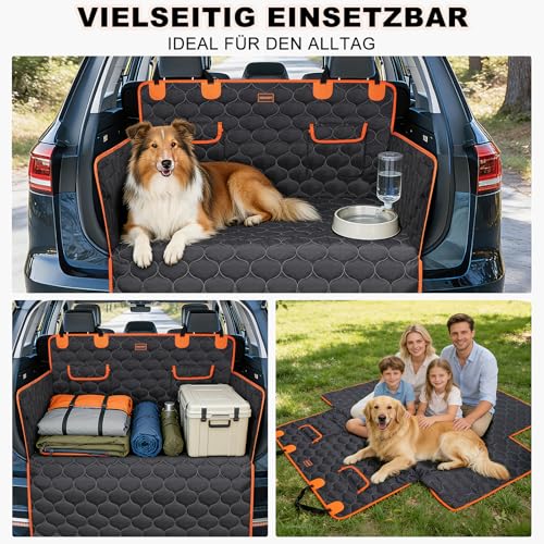 JOEJOY Kofferraumschutz Hund Auto Hundedecke mit Seiten- & Ladekantenschutz