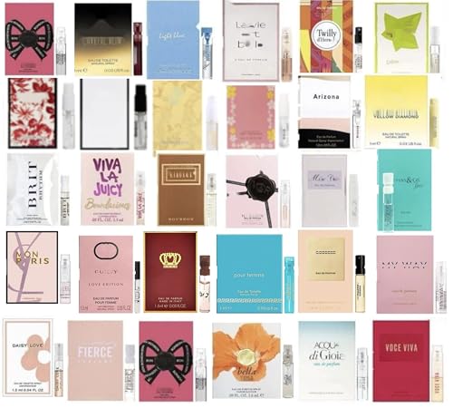 Pilestone Perfume High End Designer Fragrance Sampler Set for Women - (Pack of 12 Sample Vials)