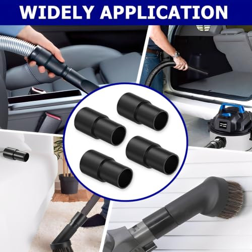 Image of 4 Packs Vacuum Hose Adapter, 1-3 /8 inch to 1-1 /4 inch (35mm to 32mm), Compatible with 35mm OD Tubes & 32mm ID Vacuum Attachment