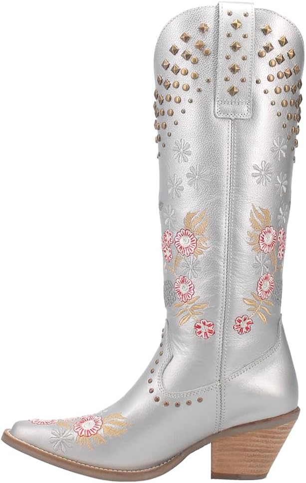 Dingo womens Poppy Floral Snip Toe Cowboy Boots