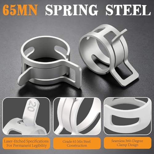 Image of Spring Hose Clamps Kit with Plier & Hose Removal Tool,355Pcs