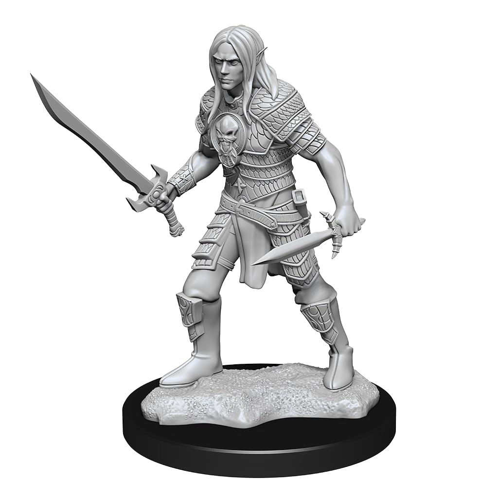 Pathfinder Battle Deep Cuts Unpainted Miniatures: Elf Fighter Male(2)