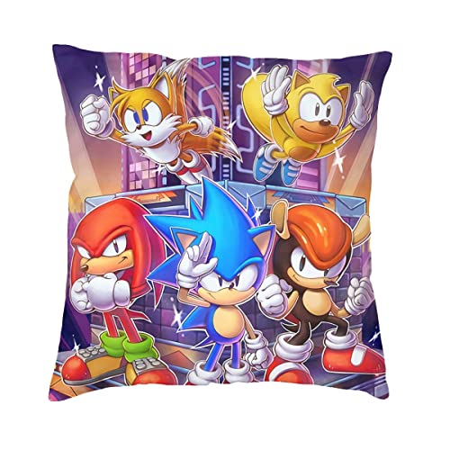 The Beach Stop Funda de cojín decorativa de Sonic the Hedgehog Scatter | Decoración única de...
