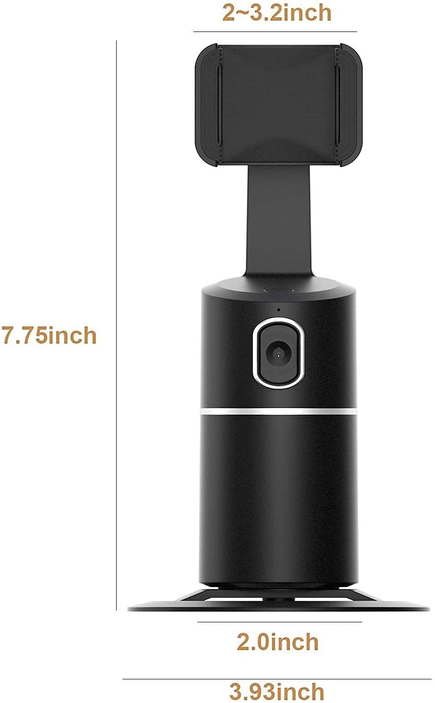 Soporte inteligente QUYY para teléfono móvil, seguimiento automático de la cara, trípode de seguimiento de IA para selfie, palo inteligente para transmisión en vivo, grabación de vídeo,