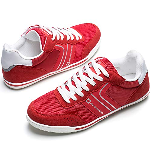 Alpine Swiss Liam Men’s Casual Shoes | Suede Trim Fashion Sneakers | Low Top Lace Up Stylish Tennis Shoes3