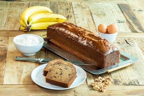 Image of Nadel - Naturally Delicious Banana Nut bread, 8 Pack, Fresh Bananas, Crunchy Walnuts, Lunch snack breakfast bars Natural fresh brand, Cake Slices