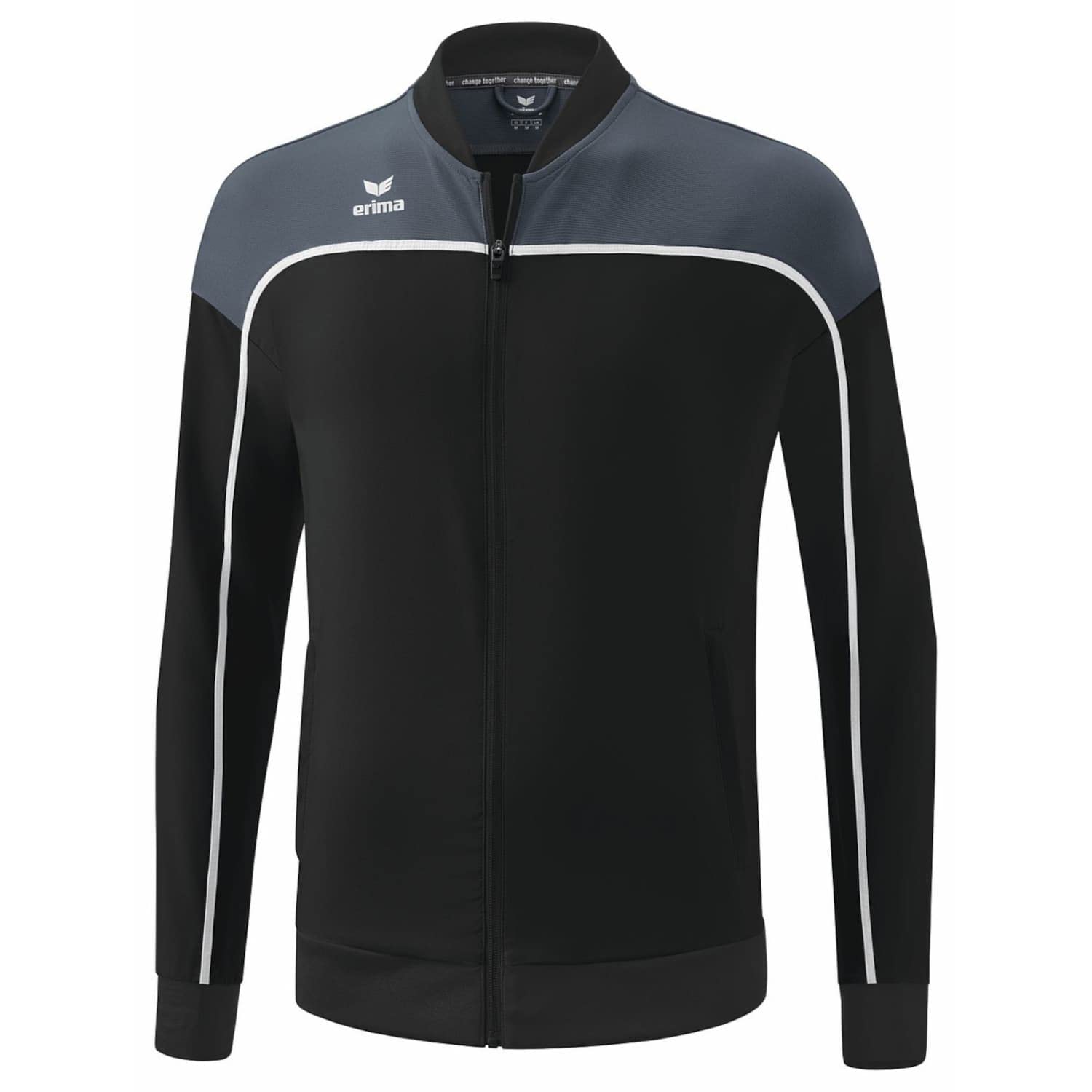 Erima Men's Change Functional Presentation Jacket, Black Grey/Slate Grey/White, M