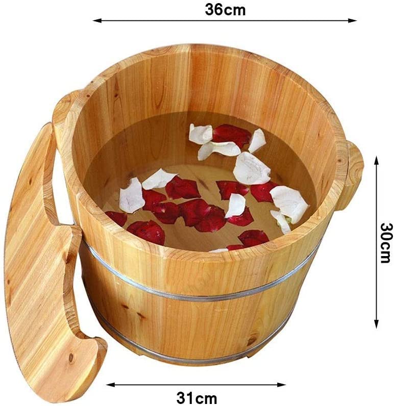 Bañera de madera para pies spa relajante miniatura 6