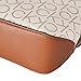 Calvin Klein Women's Lucy Triple Compartment Crossbody, Vanilla/Khaki/Caramel Embossed, One Size
