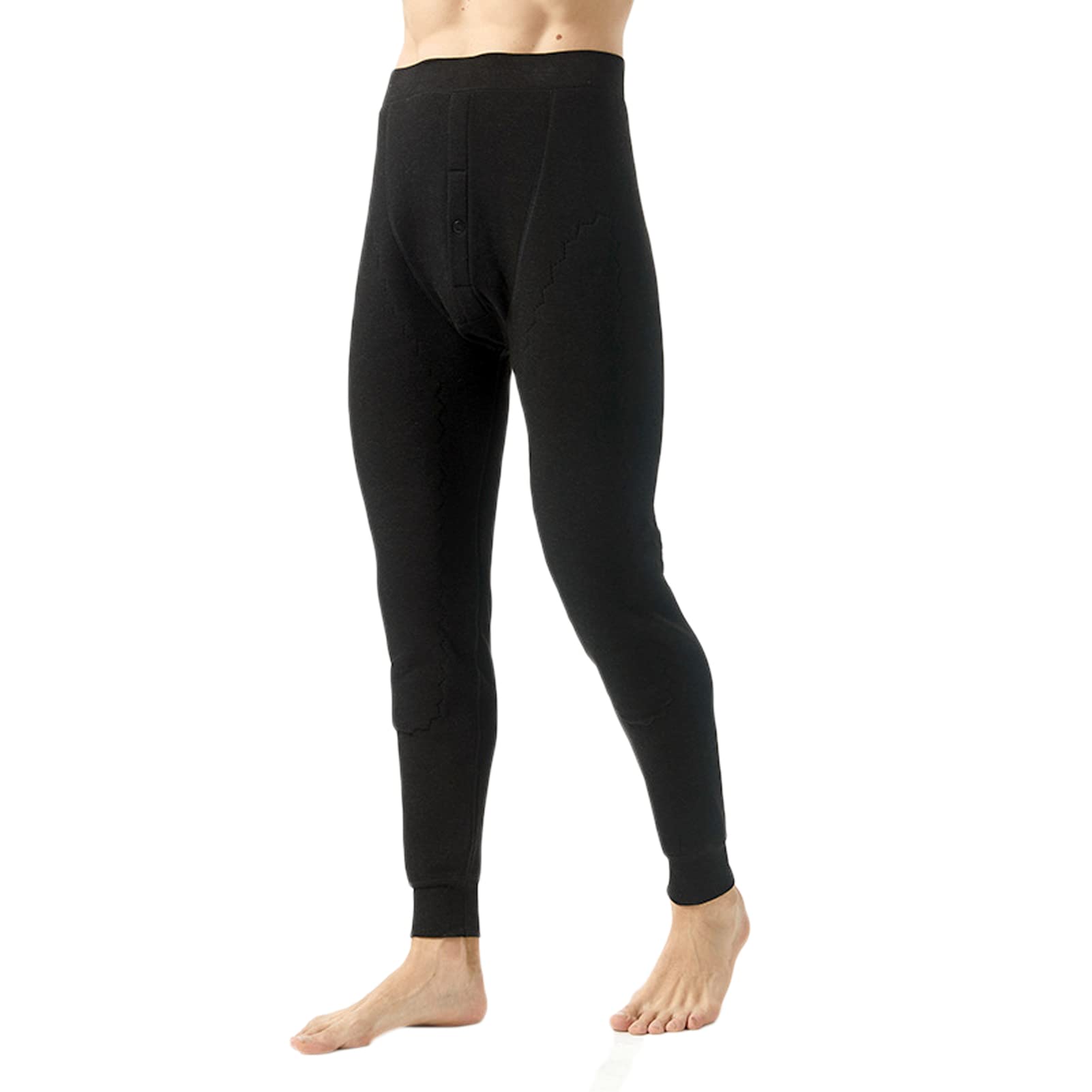 Pantalones Térmicos Hombres La Invierno De Vellón Warm Long Leggings Pantalones con Forro Mallas Polar Largos Jogger Doble Capa Termica Cálido Pantalon Dark gray-4XL