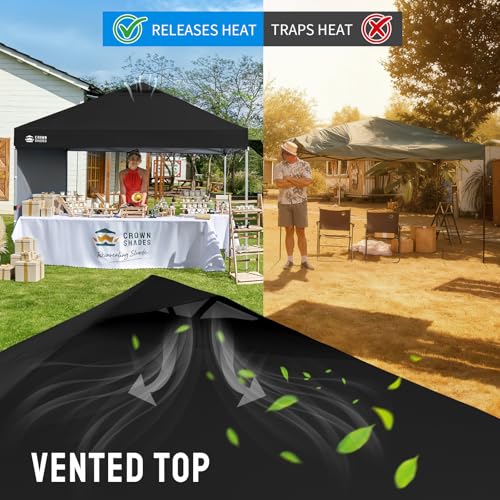 CROWN SHADES 10x10 Canopy with Wall