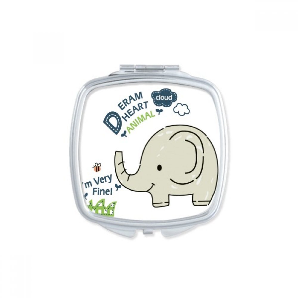 Miroir compact girafe de maquillage pour retouches express en voyage et au bureau