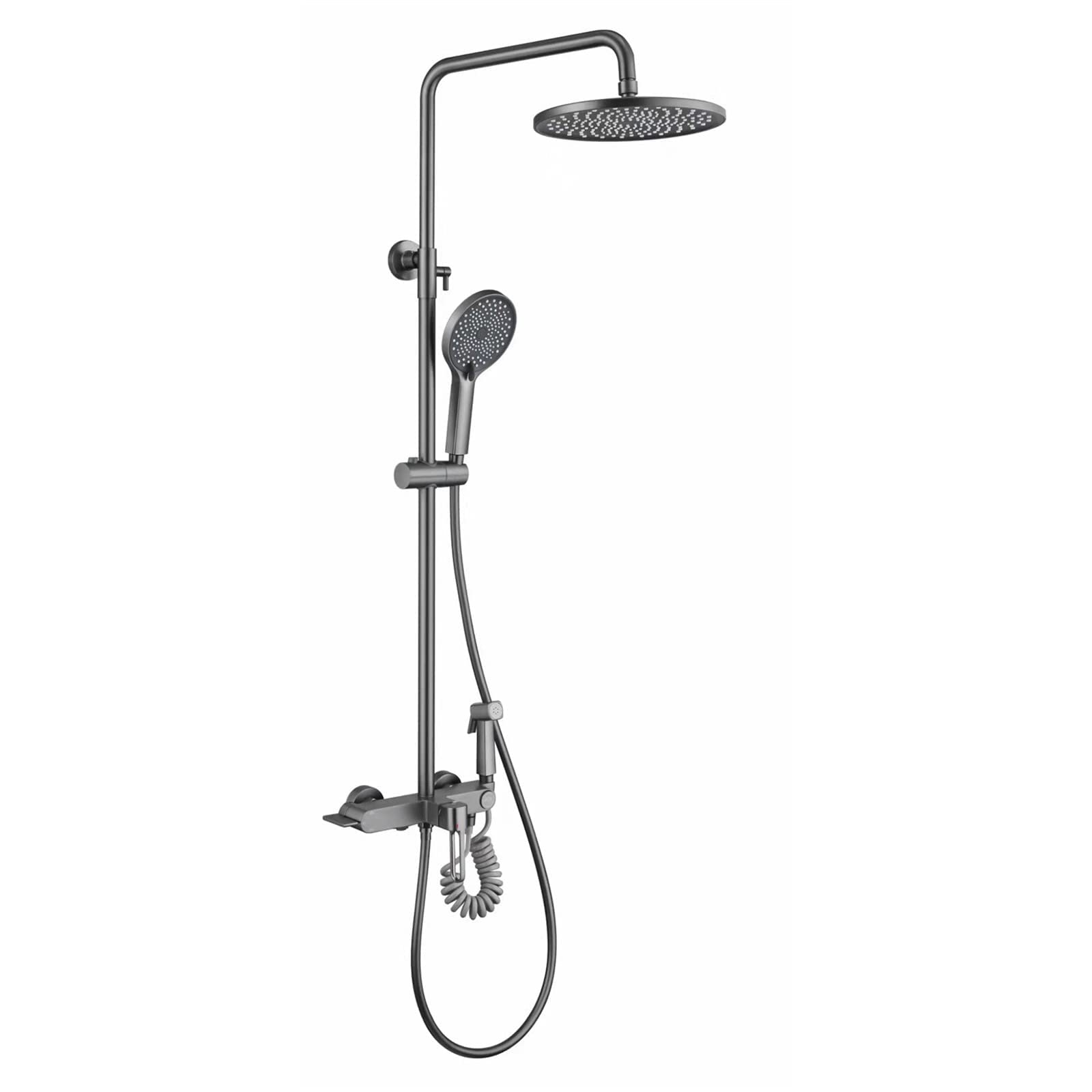 Système de douche à effet pluie haute finition avec kit réglable en hauteur