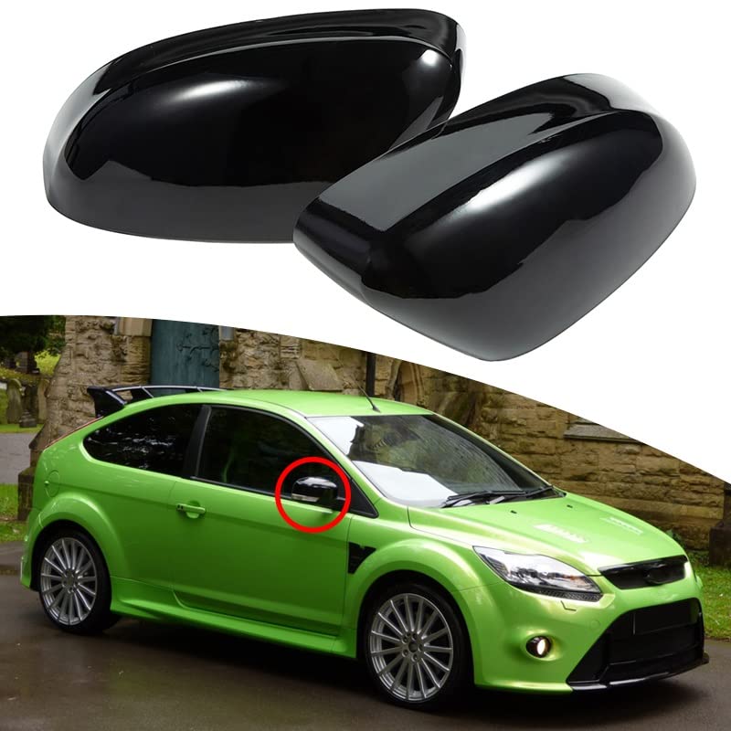 Spiegelabdeckung Ford Focus Opaltool Auto Rückspiegel Abdeckung Für Ford Focus MK2-MK4 & Mondeo - Silber/Schwarz Focus MK3 Spiegelcap