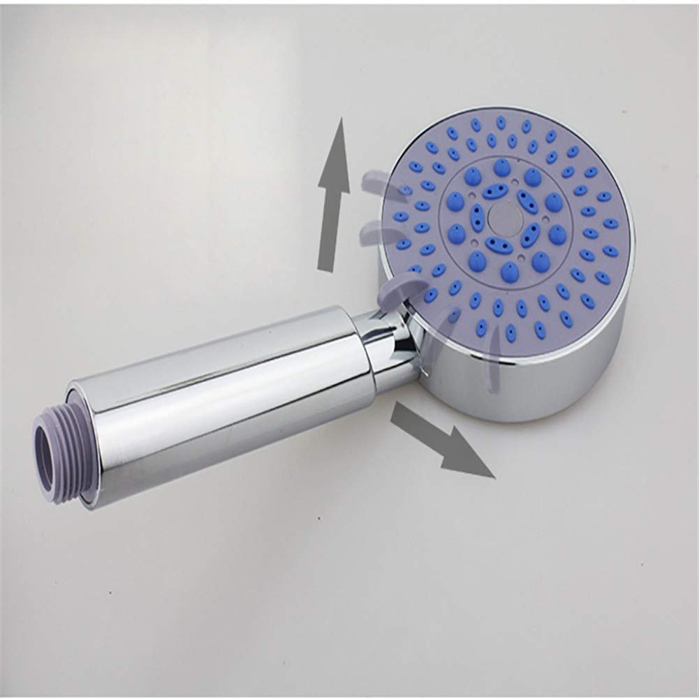 Alcachofa de ducha de mano ajustable de alta presión con soporte de manguera de 1,5 m y 5 modos de pulverización, cabezal de ducha de baño antical, ahorro de agua, para una experiencia de spa