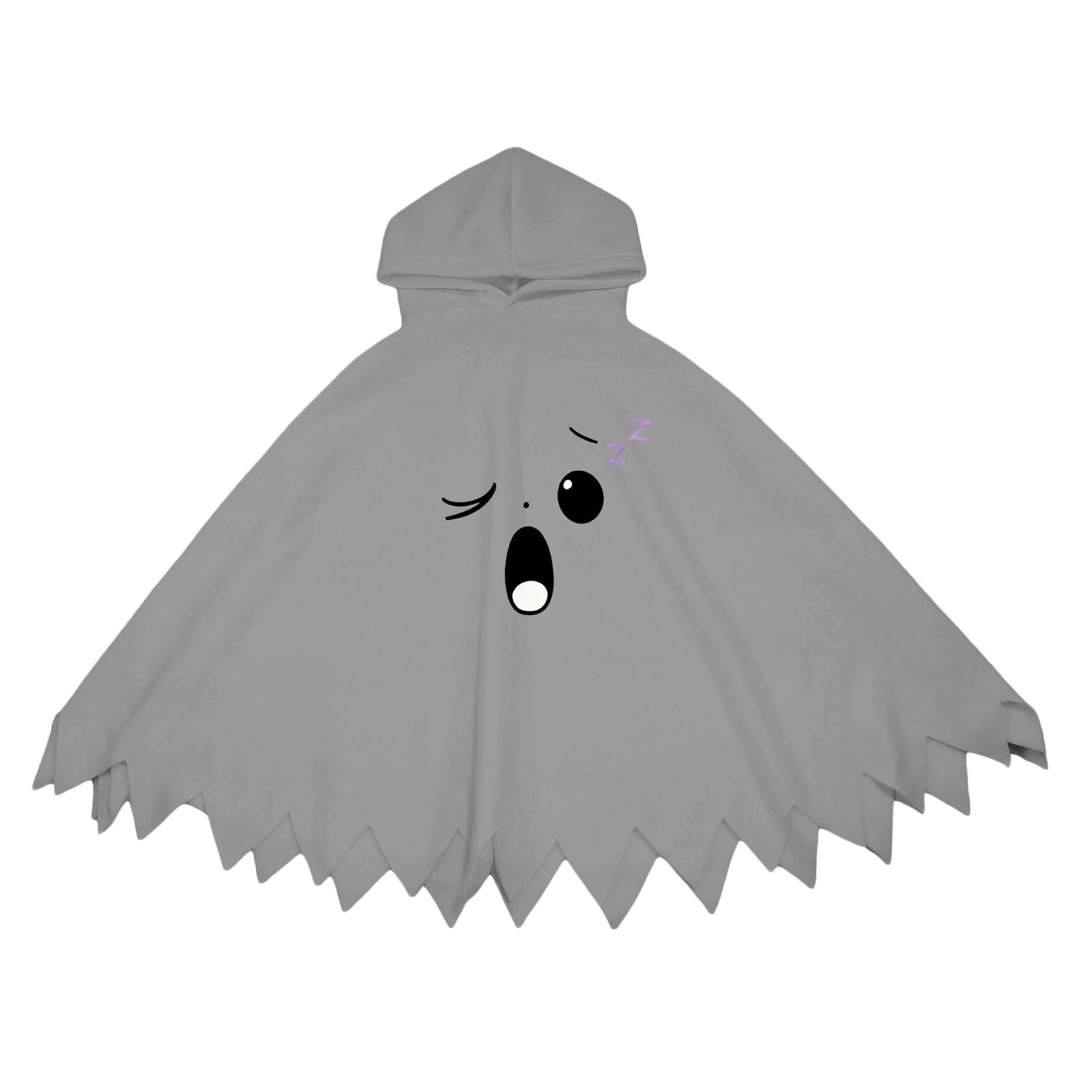 Generisch Mantello medievale con cappuccio per giochi in maschera, abito storico con stampa, versatile, per Halloween, per tutto l'anno, per giochi di ruolo fantasiosi