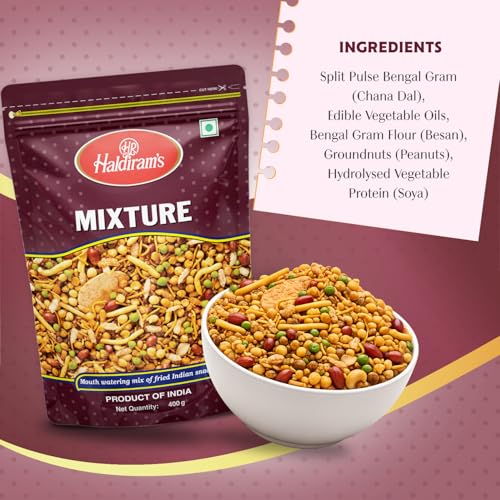 Image of Haldiram's Nagpur Mixture, 350g /400g(weight may vary) (Pack of 3)