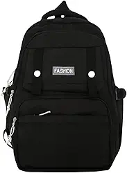 Mochila Feminia Masculiana Notebook Reforçada Escola Escolar Preta Grande Impermeável Resistente Trabalho