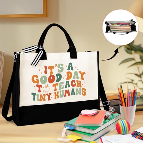 Image of UAREHIBY Teacher Gifts for Women,Teacher Appreciation Gifts with Tote Bag,Back To School Thank You Teachers Gift from Student,Teachers Valentines Day Christmas Gift