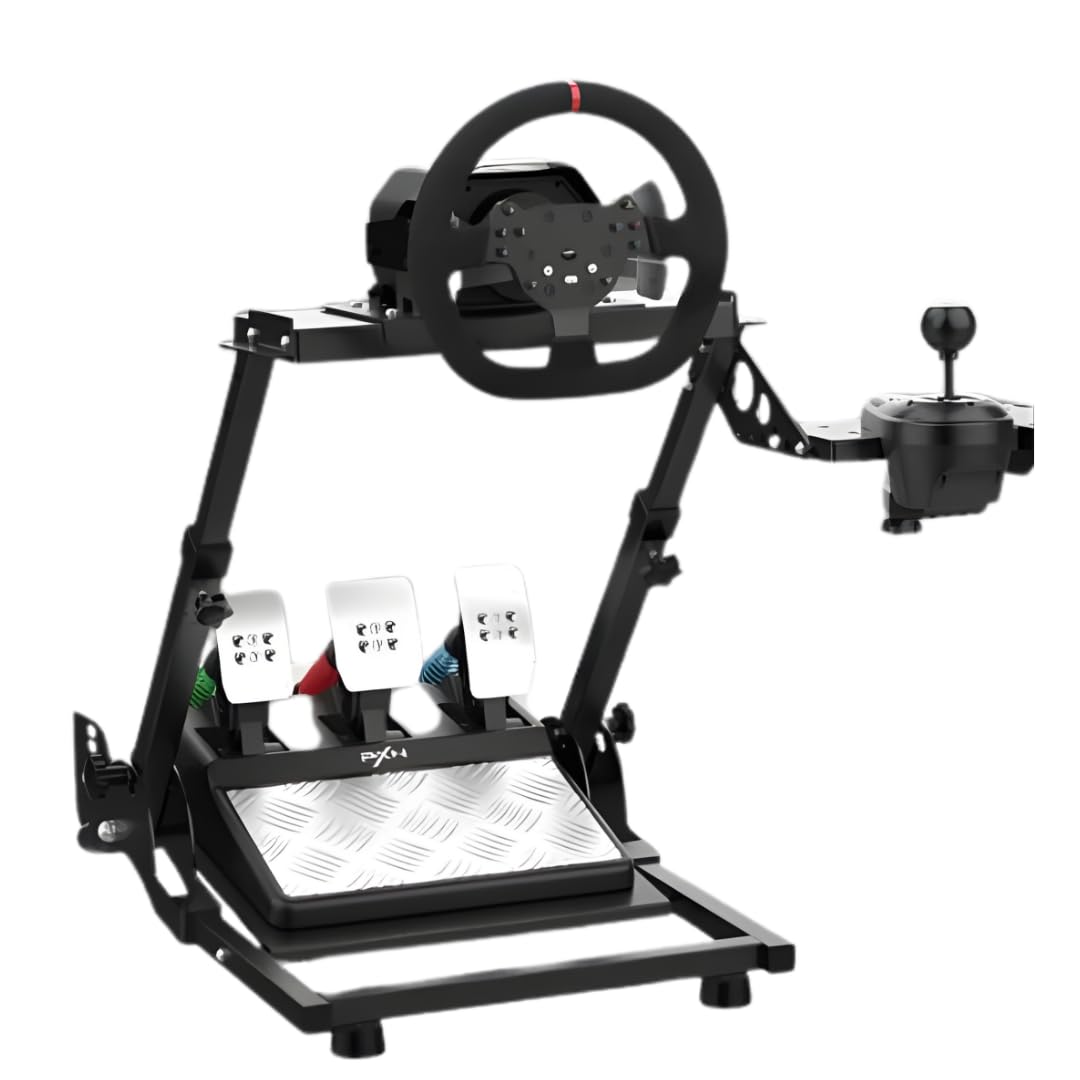 PXN A10 PC Racing Wheel Stand - Simulator Cockpit Wheel Stand Racing Steering Shifter Mount fit for V9 V9 GEN2 V10 V99 V12 Lite G29 G920 G923 R3 R5 T300 (Gaming Wheel, Pedals & Shifters Not Included)-image-10