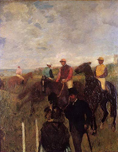 Huile sur toile Degas Peintures aux courses 1872 reproduction tableau célèbre