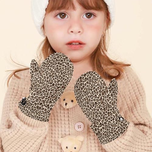 Image of Plaaee Early 1990s Pattern Kids Glove Warm Mitten Winter Favor for Toddler Boys and Girls Children Cold Weather Gloves