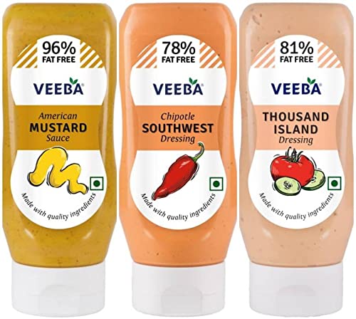 See full amazon price history chart for VEEBA AMERICAM MUSTARD SAUCE+CHIPOTLE SOUTHWEST DRESSING+THOUSAND ISLAND DRESSING (PACK OF 3*) 0.9 kg (Pack of 3) VEEBA AMERICAM MUSTARD SAUCE+CHIPOTLE SOUTHWEST DRESSING+THOUSAND ISLAND DRESSING (PACK OF 3*) 0.9 kg (Pack of 3) (B09JWBCJGF) Amazon Price History, Amazon Price Tracker