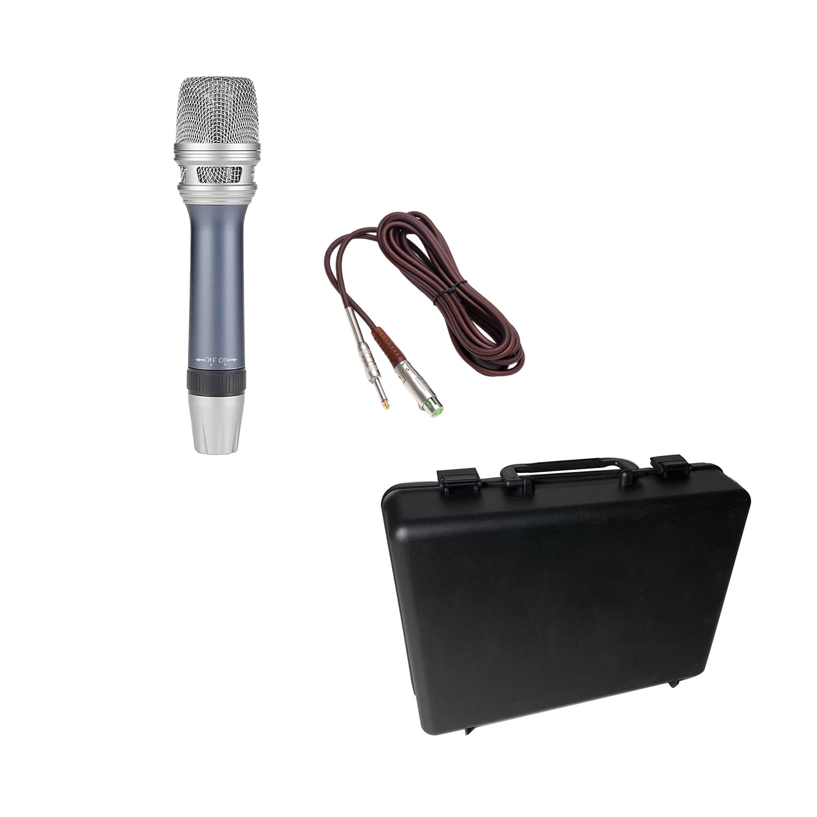 Micrófonos dinámicos cardioides para cantar en escenario, micrófonos profesionales con cable dinámicos de mano para karaoke Vo