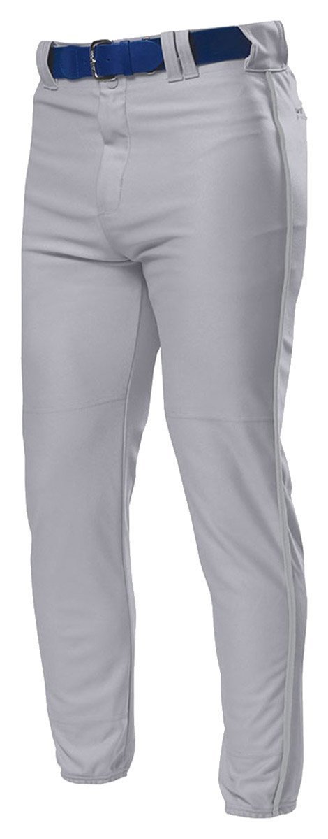 A4 Pro Style Elastic Bottom Baseball Pant (Grey) (L)