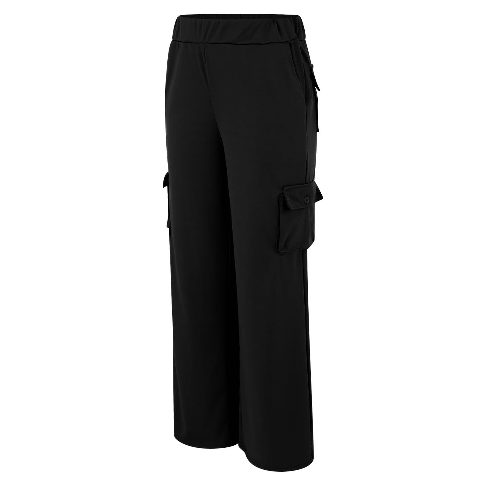Flared Leggings para mujer, con bolsillos, elásticos, tallas grandes