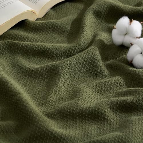 Bedsure GentleSoft 100% Cotton Blanket King Size for Bed - Breathable and Lightweight, Soft Cozy...