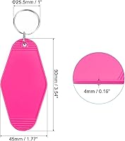 Vista 66 de PATIKIL Vintage Motel Llavero, en blanco Hotel Llaveros Llaveros