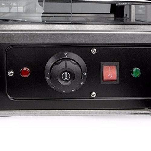 Ensue 1200W Commercial Countertop Restaurant 3 Tier Food Warmer 27" Display Case Pizza Hot Dog Heated