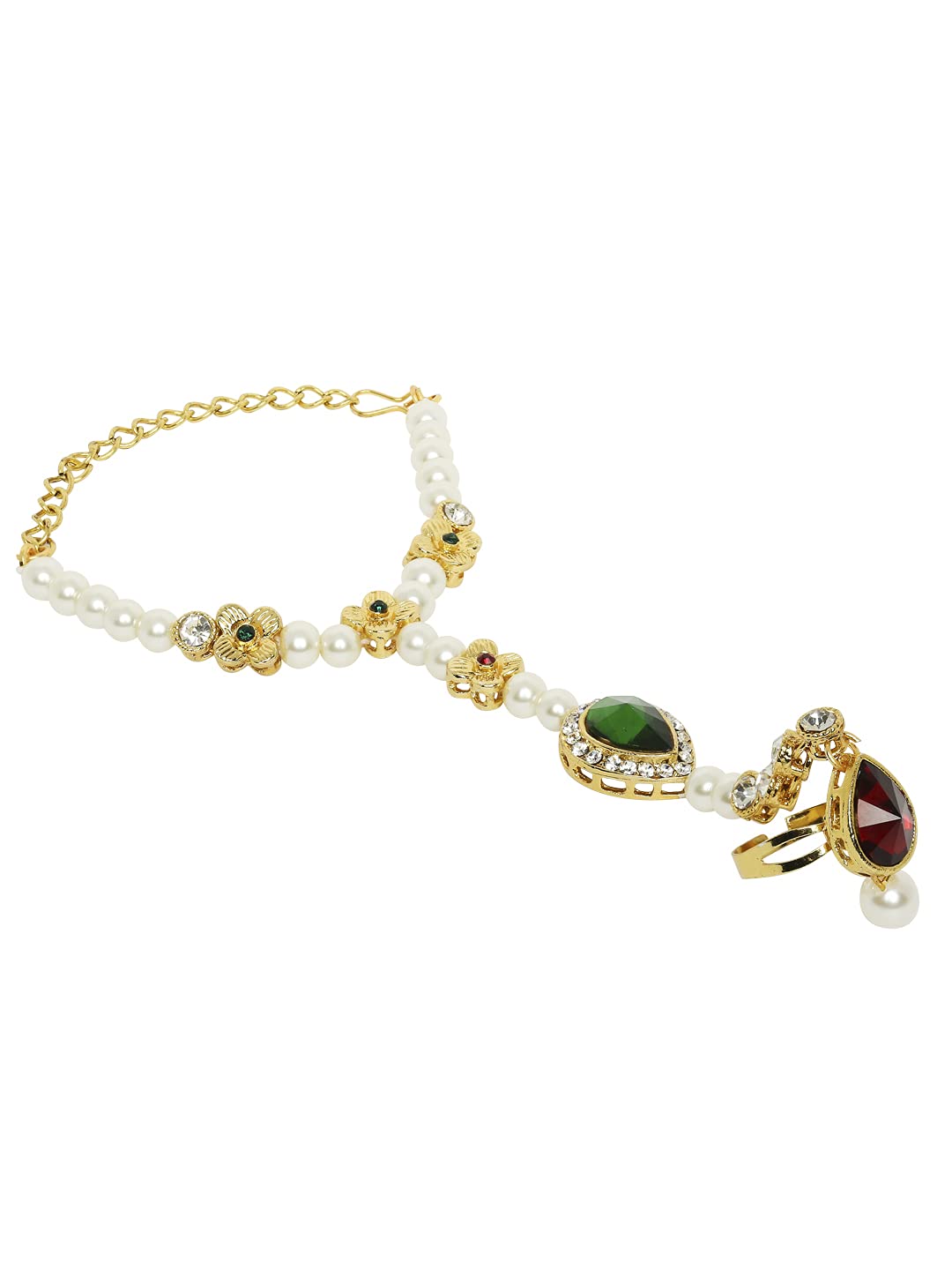 See full amazon price history chart for OOMPH Jewellery Red & Green Stones & Kundan Ethnic Statement Bracelet with Ring for Women & Girls OOMPH Jewellery Red & Green Stones & Kundan Ethnic Statement Bracelet with Ring for Women & Girls (B09GV6CKPW) Amazon Price History, Amazon Price Tracker