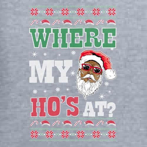 Wild Bobby Where My Ho's At? Ugly Christmas Couples Sweaters Adult Him Hers Matching Unisex Holiday Sweatshirts3