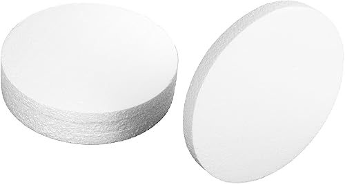 Miniatura 7 de Efavormart - Paquete de 12 discos de espuma de poliestireno blanco de 10 pulgadas